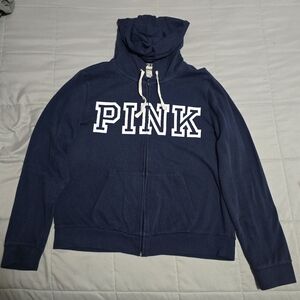 Victoria's Secret PINK Navy Blue Perfect Full Zip